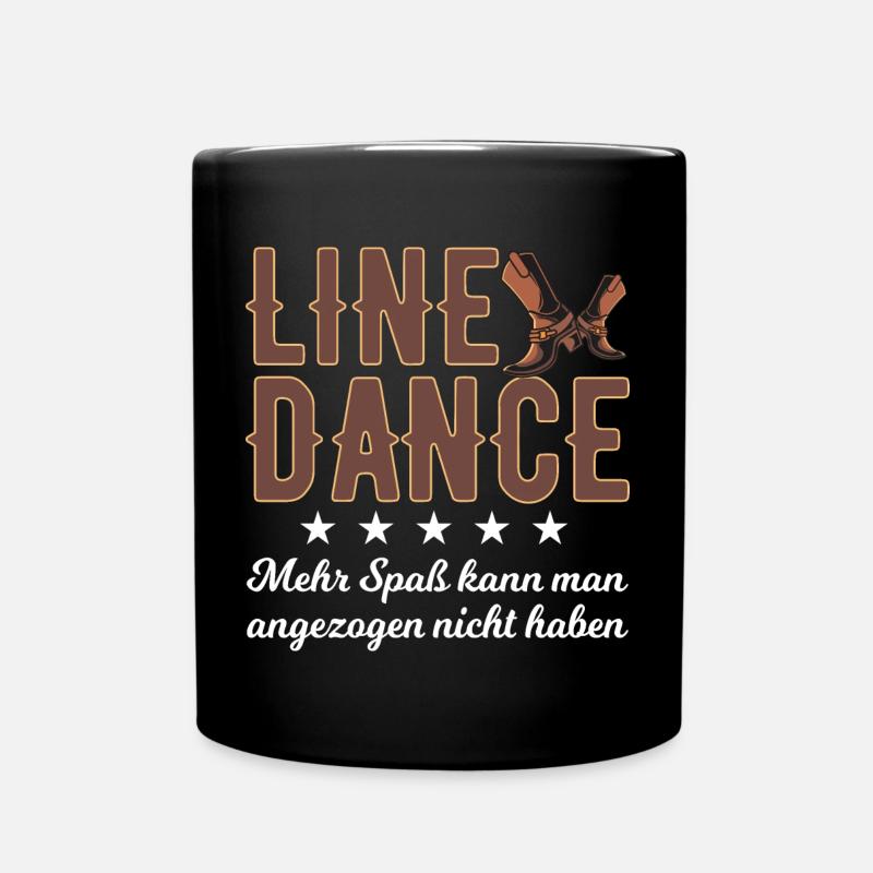 Linedance Spaß - Tasse einfarbig - Schwarz