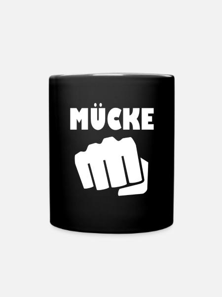 Mücke - Tasse einfarbig - Schwarz
