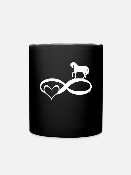 L'amour pour les chevaux est infini - Mug uni - noir
