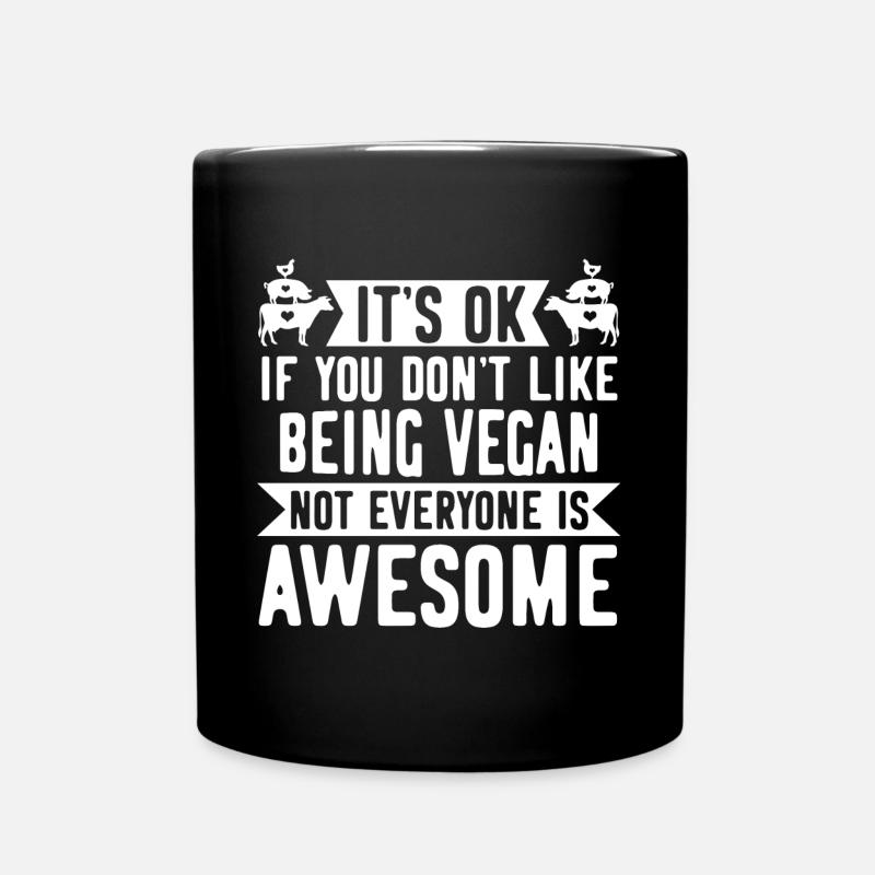 Vegan Vegan Vegan Grand Blanc - Mug uni - noir