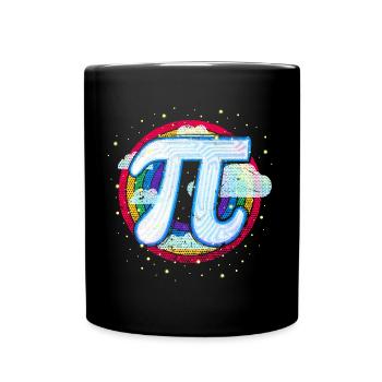 Pi (Regenbogen) - Tasse einfarbig - Schwarz - Vorne