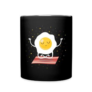 Ei (Meditation) - Tasse einfarbig - Schwarz - Vorne