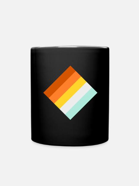 Retro - Tasse einfarbig - Schwarz