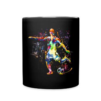 J’aime le football - joueurs de football fans de football - Mug uni - noir - Devant