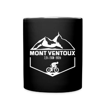 Mont Ventoux - Tasse einfarbig - Schwarz - Vorne