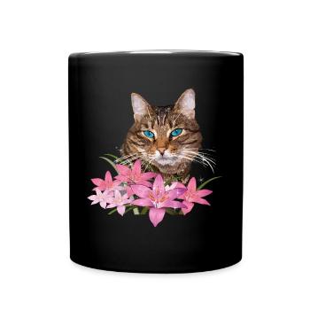 Chat - Mug uni - noir - Devant