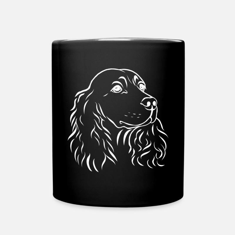 Portrait d'épagneul - Mug uni - noir