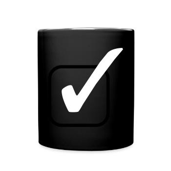 hook symbol - Full Colour Mug - black - Front