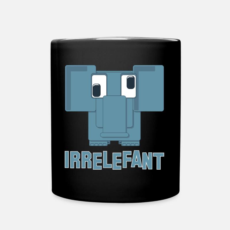 Irrelefant - Tasse einfarbig - Schwarz