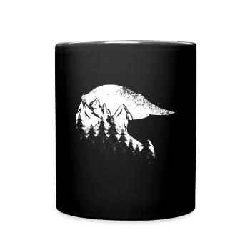moto life Motocross Helmet - Full Colour Mug - black - Front