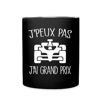 Ich kann nicht, ich habe grand prix - Tasse einfarbig - Schwarz - Vorne