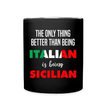 Funny Italian Humor Italy Pride Pride - Full Colour Mug - black - Front