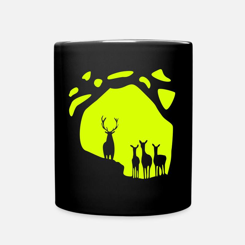 Walk in the forest - Full Colour Mug - black