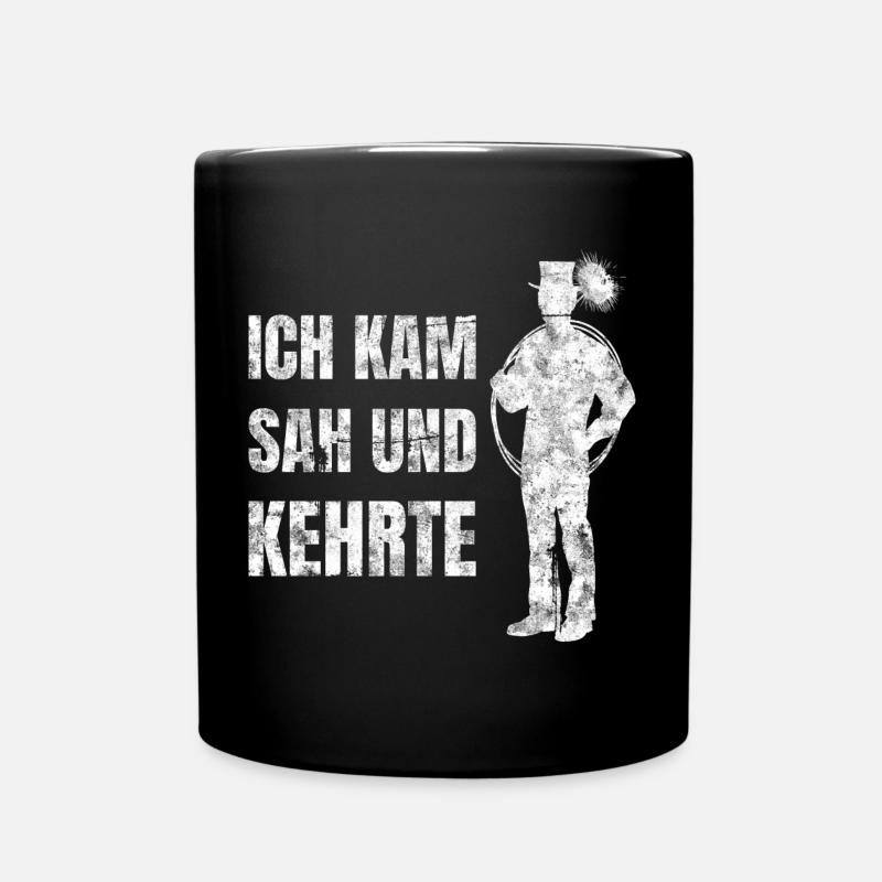 Ich Kam Sah Und Kehrte Kaminfeger Schornsteinfeger - Tasse einfarbig - Schwarz
