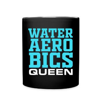 Wasser Aerobic Übung lustig Fitness Schwimmen Mens - Tasse einfarbig - Schwarz - Vorne