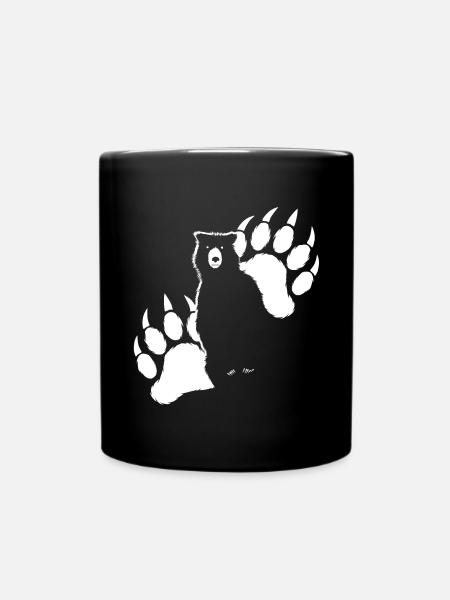 Grizzly Bear - Full Colour Mug - black