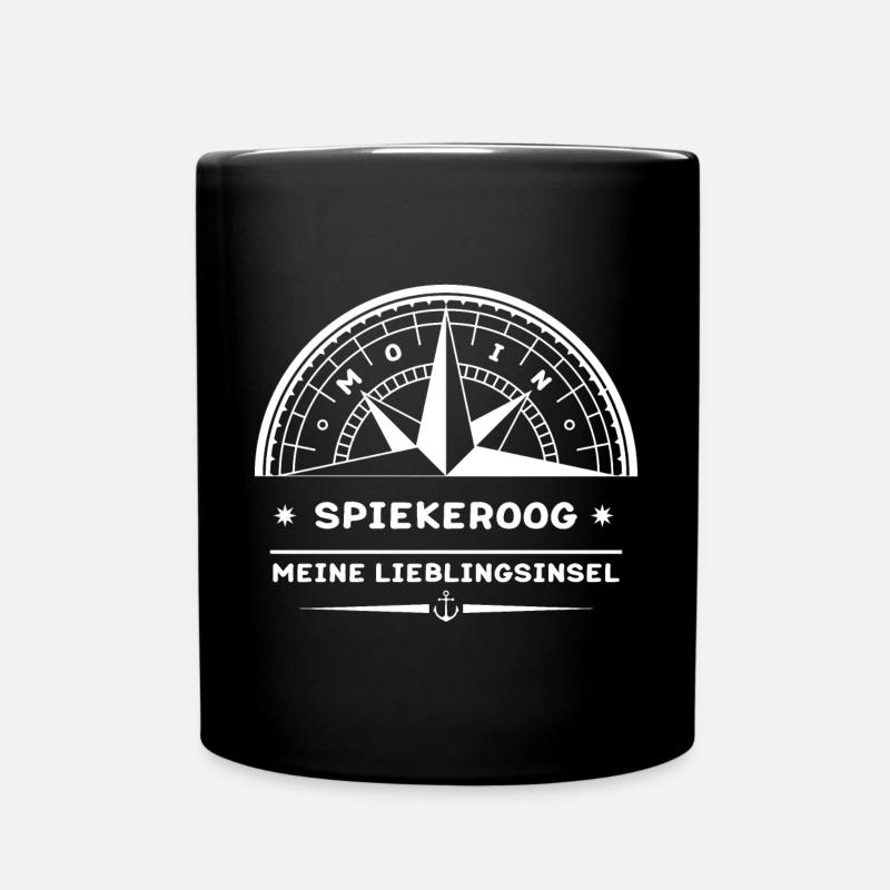 Spiekeroog - Meine Lieblingsinsel - Tasse einfarbig - Schwarz