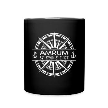 Amrum - Tasse einfarbig - Schwarz - Vorne