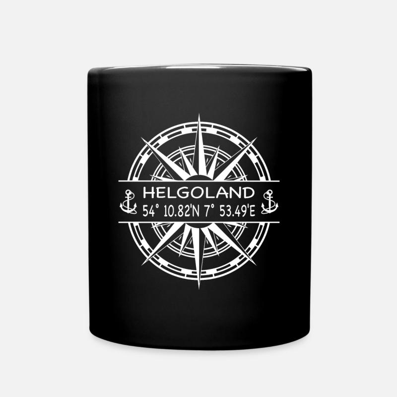 Helgoland - Tasse einfarbig - Schwarz