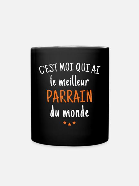 c'est moi qui ai le meilleur parrain du monde - Mug uni - noir