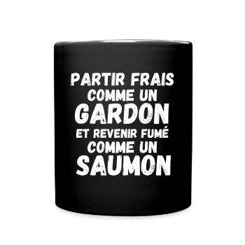 pêche, pêche humour, je suis pêcheur - Mug uni - noir - Devant
