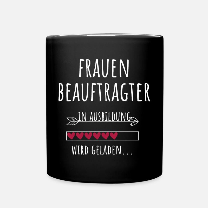 Frauenbeauftragter Gleichstellungsbeauftragter - Tasse einfarbig - Schwarz