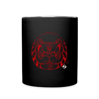 Daruma - Tasse einfarbig - Schwarz - Vorne