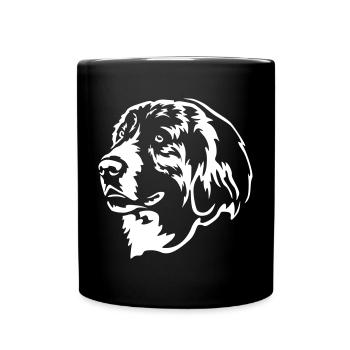 Mastin del Pirineo Kopf "Black Edition" - Tasse einfarbig - Schwarz - Vorne