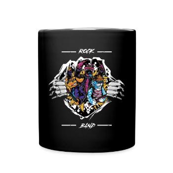 Rock Band - Full Colour Mug - black - Front