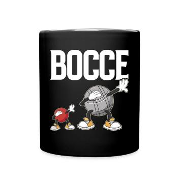 Dabbing Bocce Ball with Jack Bocci Dab Game Bocce - Full Colour Mug - black - Front