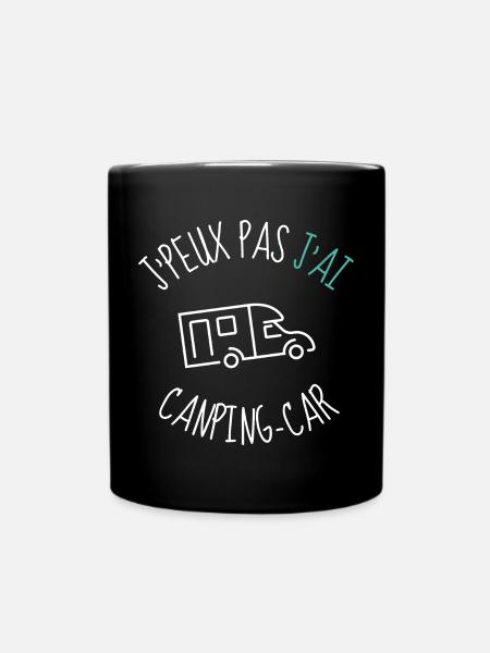 Je peux pas j ai Camping car - Mug uni - noir