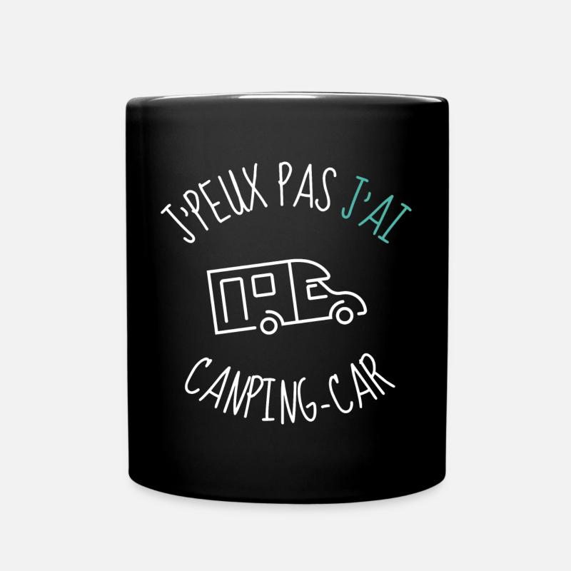 Je peux pas j ai Camping car - Mug uni - noir
