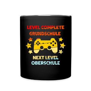 next Level Oberschule - Tasse einfarbig - Schwarz - Vorne