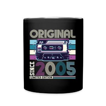 Original 2005 17. Geburtstag Geschenk Herren - Tasse einfarbig - Schwarz - Vorne