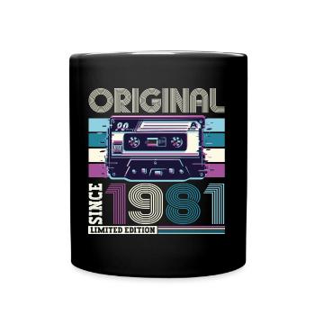 Original 1981 41st Birthday Gift Hommes - Mug uni - noir - Devant
