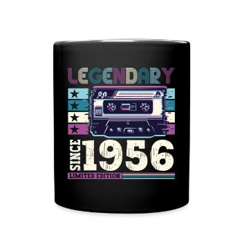 Légende 1956 66e anniversaire Cadeau Hommes - Mug uni - noir - Devant