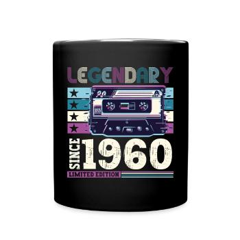 Legendary 1960 62nd Birthday Gift Men - Fun - Full Colour Mug - black - Front