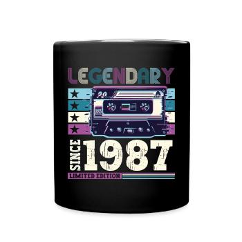 Legendary 1987 35th Birthday Gift Men - Fun - Full Colour Mug - black - Front