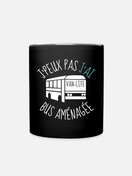 j peux pas j ai bus aménagée - Mug uni - noir