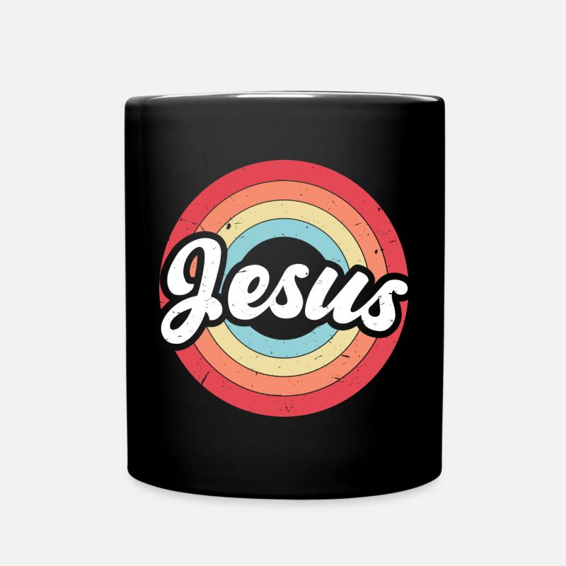 Jesus Vintage - Tasse einfarbig - Schwarz