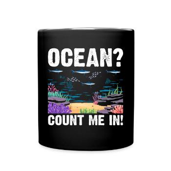 Ocean Zooologist Marine Biologist Marine Marine Biology - Full Colour Mug - black - Front