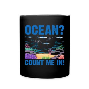 Ocean Zooologist Marine Biologist Marine Marine Biology - Full Colour Mug - black - Front