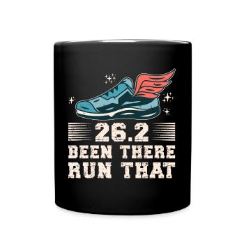 26.2 Been There Run That Marathon - Tasse einfarbig - Schwarz - Vorne