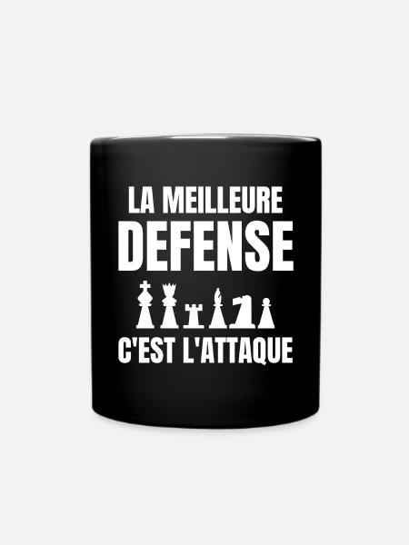 échec, échec et mat, joueur d'échecs - Mug uni - noir
