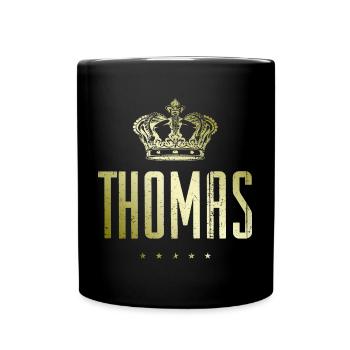 Thomas - Tasse einfarbig - Schwarz - Vorne