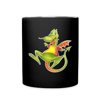 little dragon - Full Colour Mug - black - Front