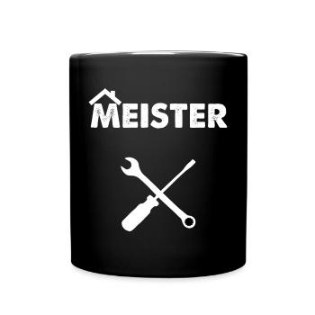 Meisterwerk Symbol - Tasse einfarbig - Schwarz - Vorne