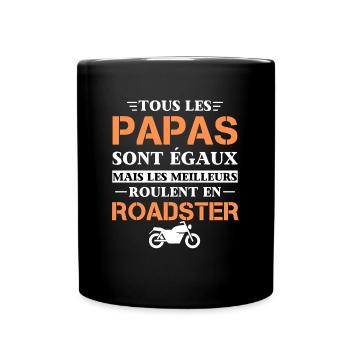 Moto Roadster Cadeau Papa Motards - Mug uni - noir - Devant