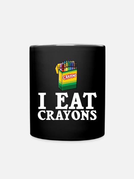 Crayon Box Colored Pencil Wax Case Wax Crayon - Mug uni - noir