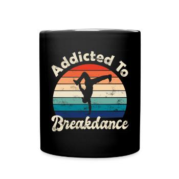 Breakdance - Tasse einfarbig - Schwarz - Vorne